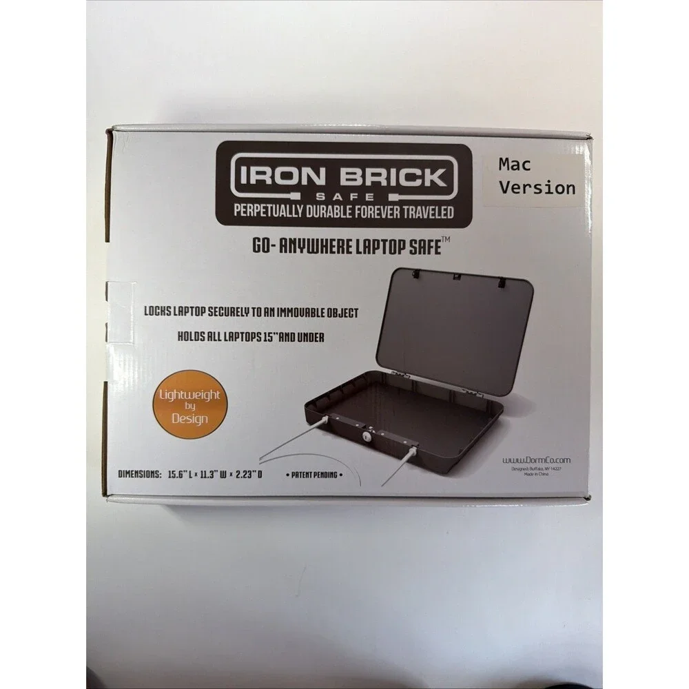 New In Box Dorm Co Iron Brick Laptop Safe Mac Version